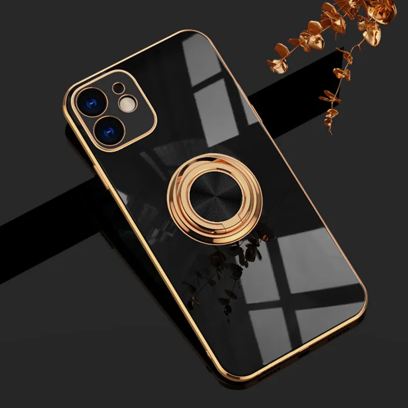Electroplating Car Magnetic Mobile Phone Case
