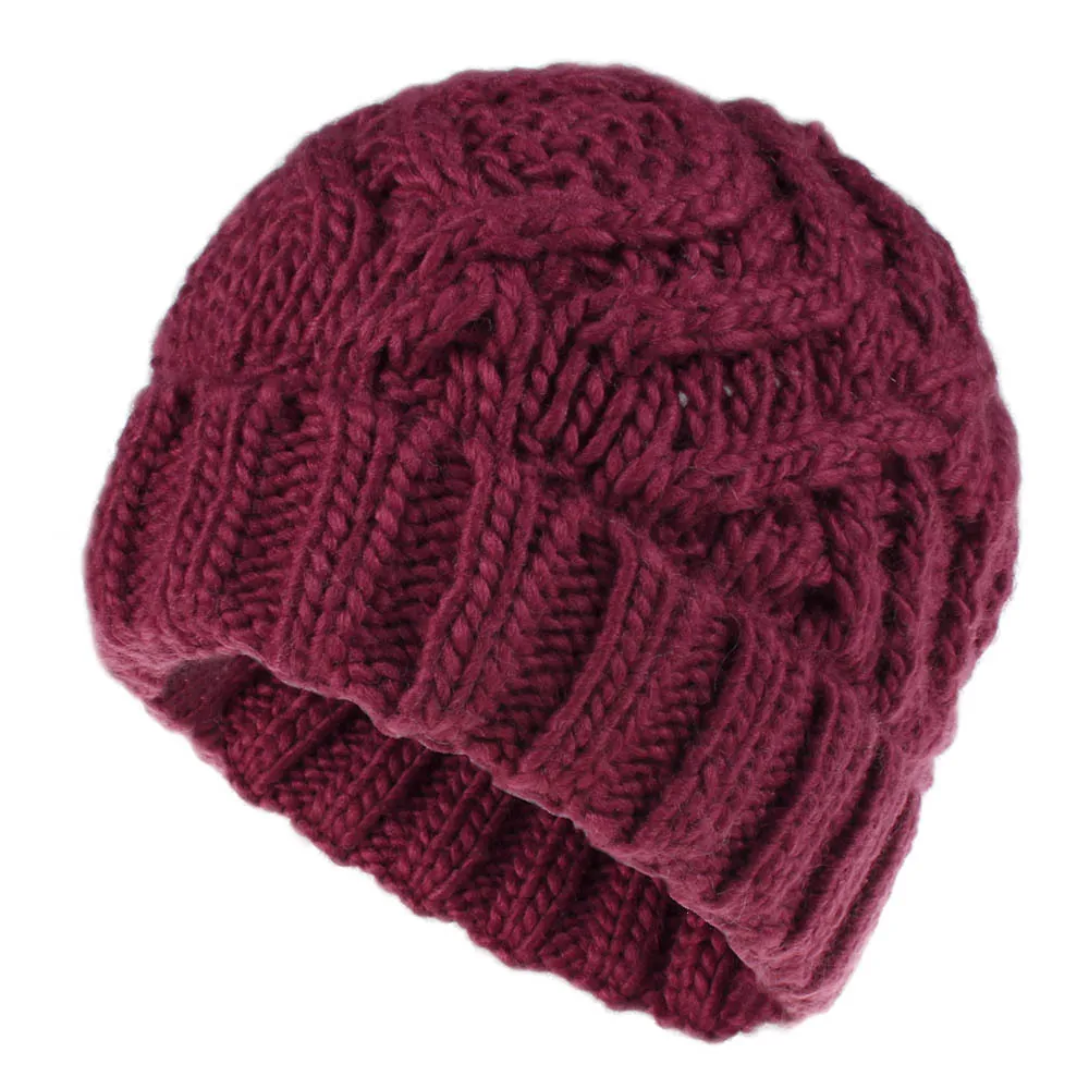 Woollen knitted hat - Red
