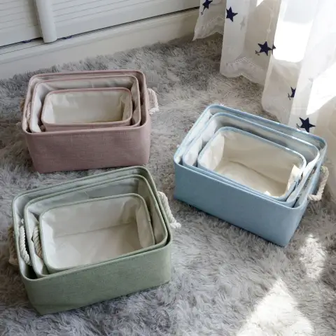 Nordic Japanese Fabric Storage Basket