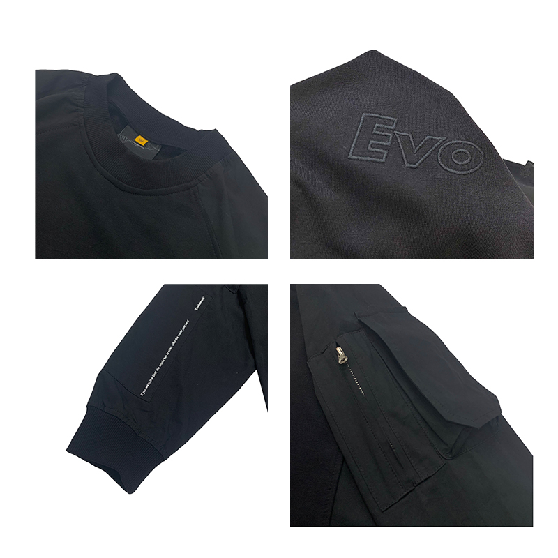 Street Fashion Punk Dark Deconstructed Crew Neck Sweater