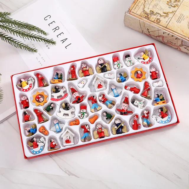Christmas decorations wooden small pendant Picture Section - Shop at LoveMi