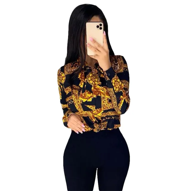 Summer new style western printing Yellow - Shop at LoveMi