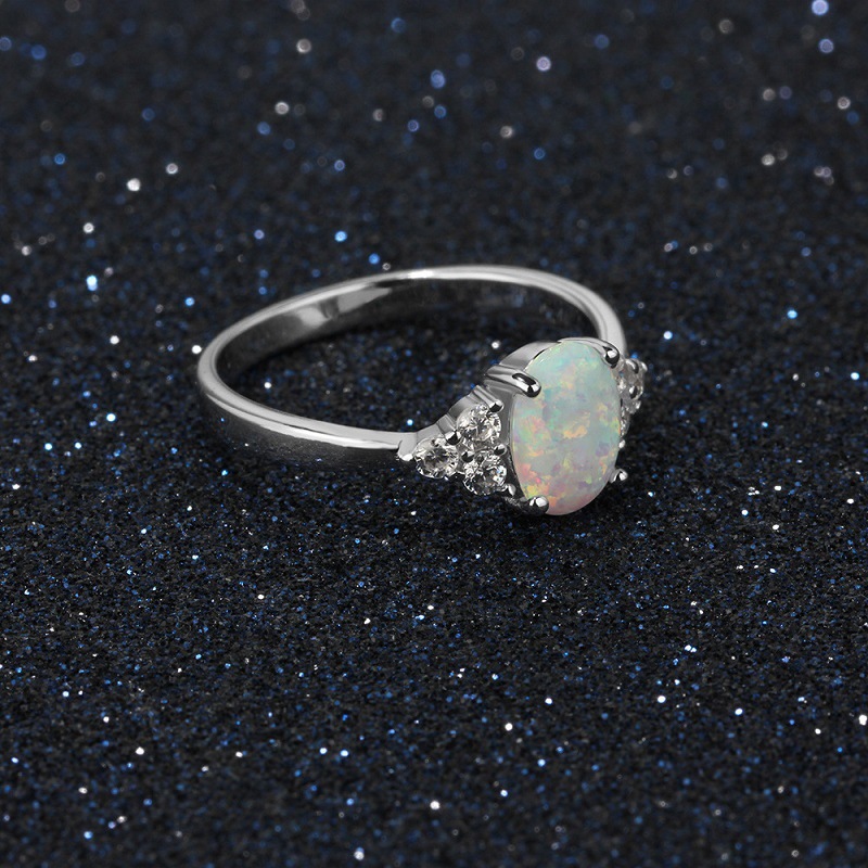 Color sterling silver ring