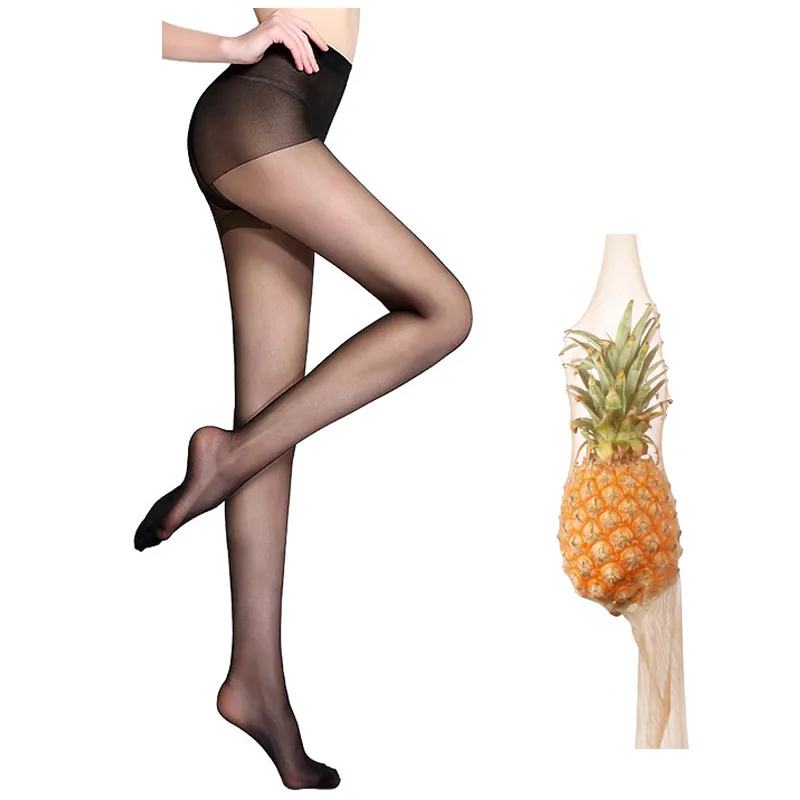 Flesh-colored summer pantyhose - Black
