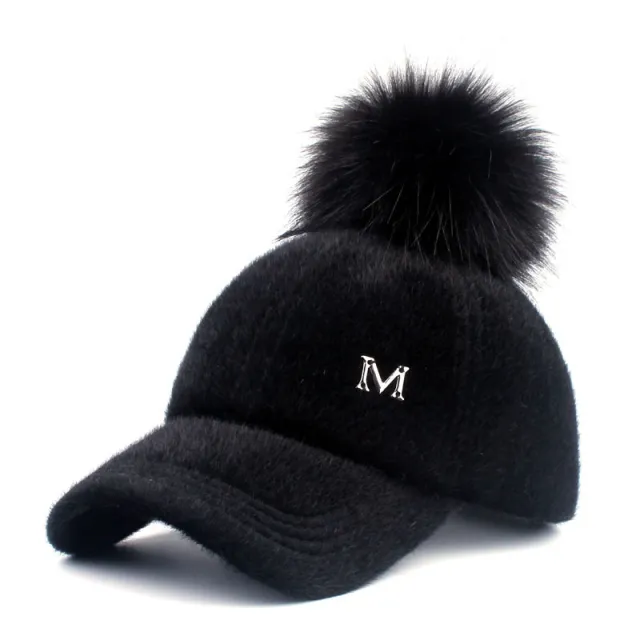 Baseball cap Europe autumn and winter Black - Shop at LoveMi