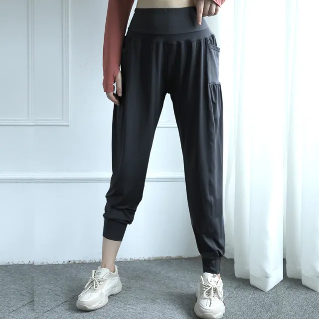 Quick drying elastic pants Black - Shop at LoveMi