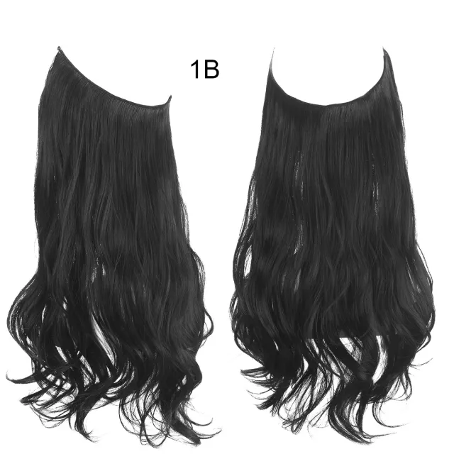 Female fish line wavy short curly hair wig 40/45cm 1Bstyle - Shop at LoveMi