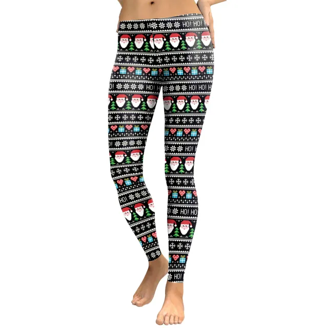 Christmas new leggings women Black - Shop at LoveMi