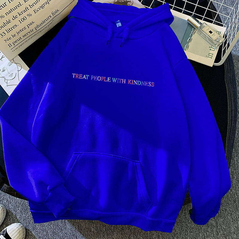 Colorful printed Hoodie Blue - Shop at LoveMi