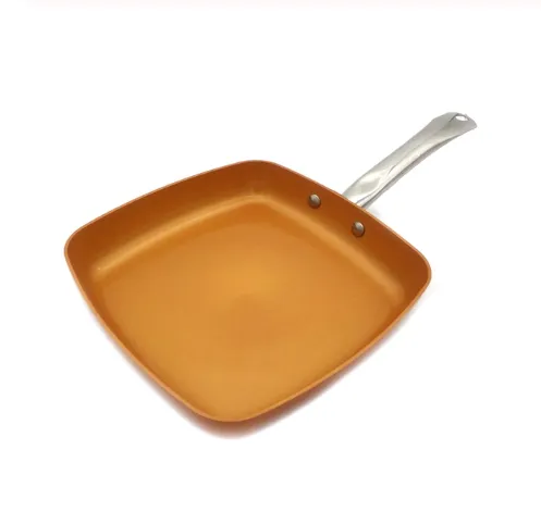 Non stick Copper Frying Pan with Ceramic Coating and Induction cooking,Oven & Dishwasher safe 10 & 8 Inches Without Lid - Shop at LoveMi