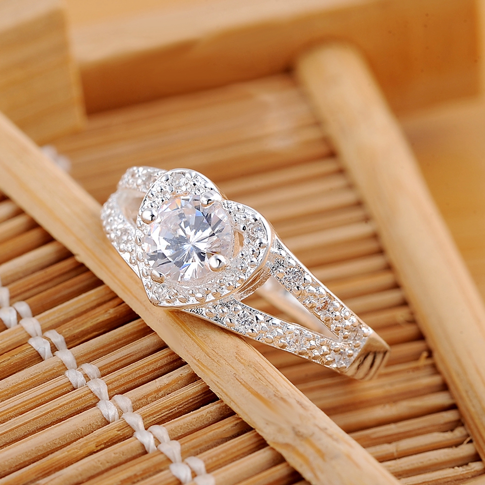 Zircon Heart Ring