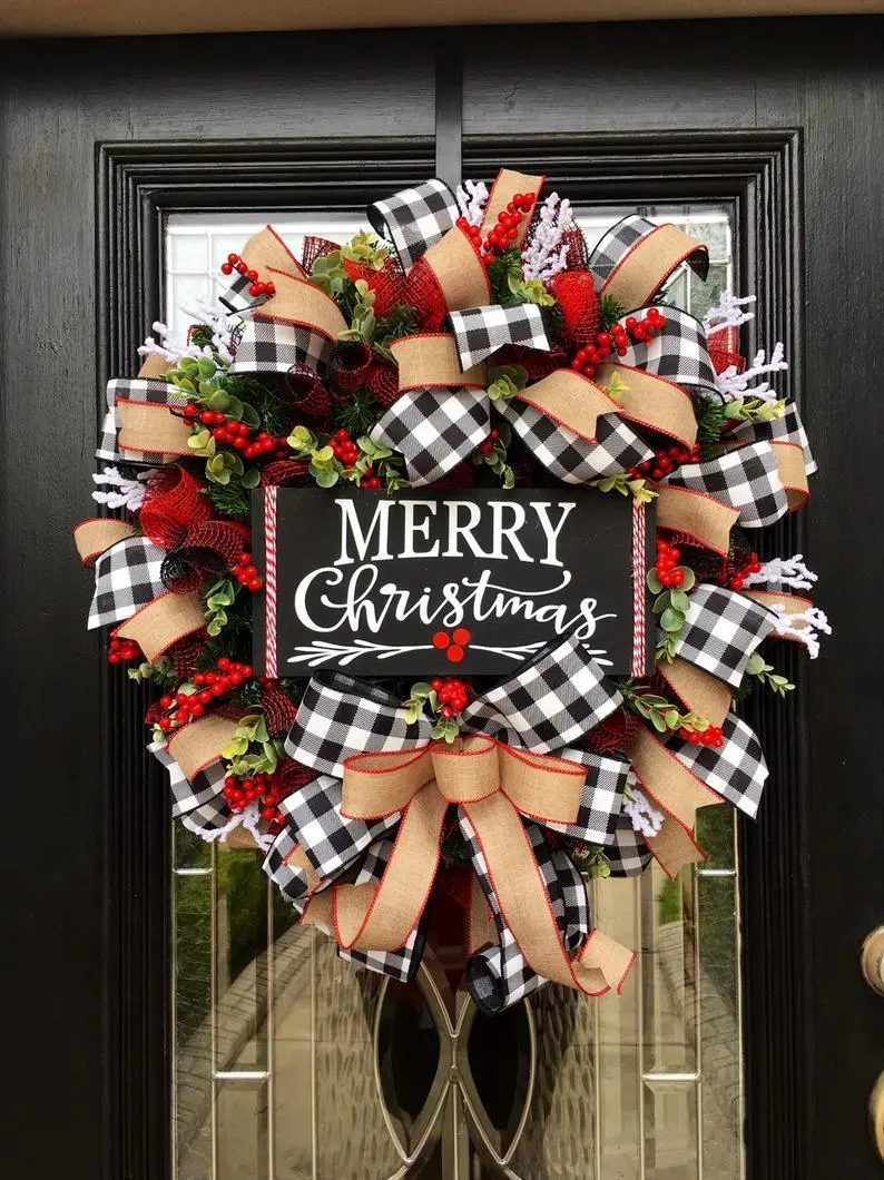 Christmas bow garland – image 3