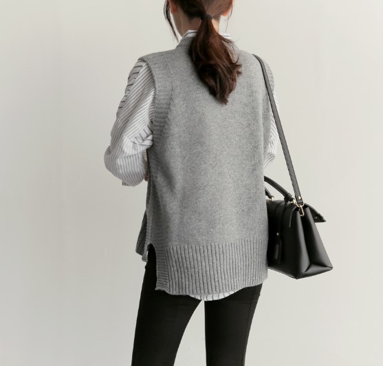 Filipina kolekcja - stylowy o-szyja knitted sweter