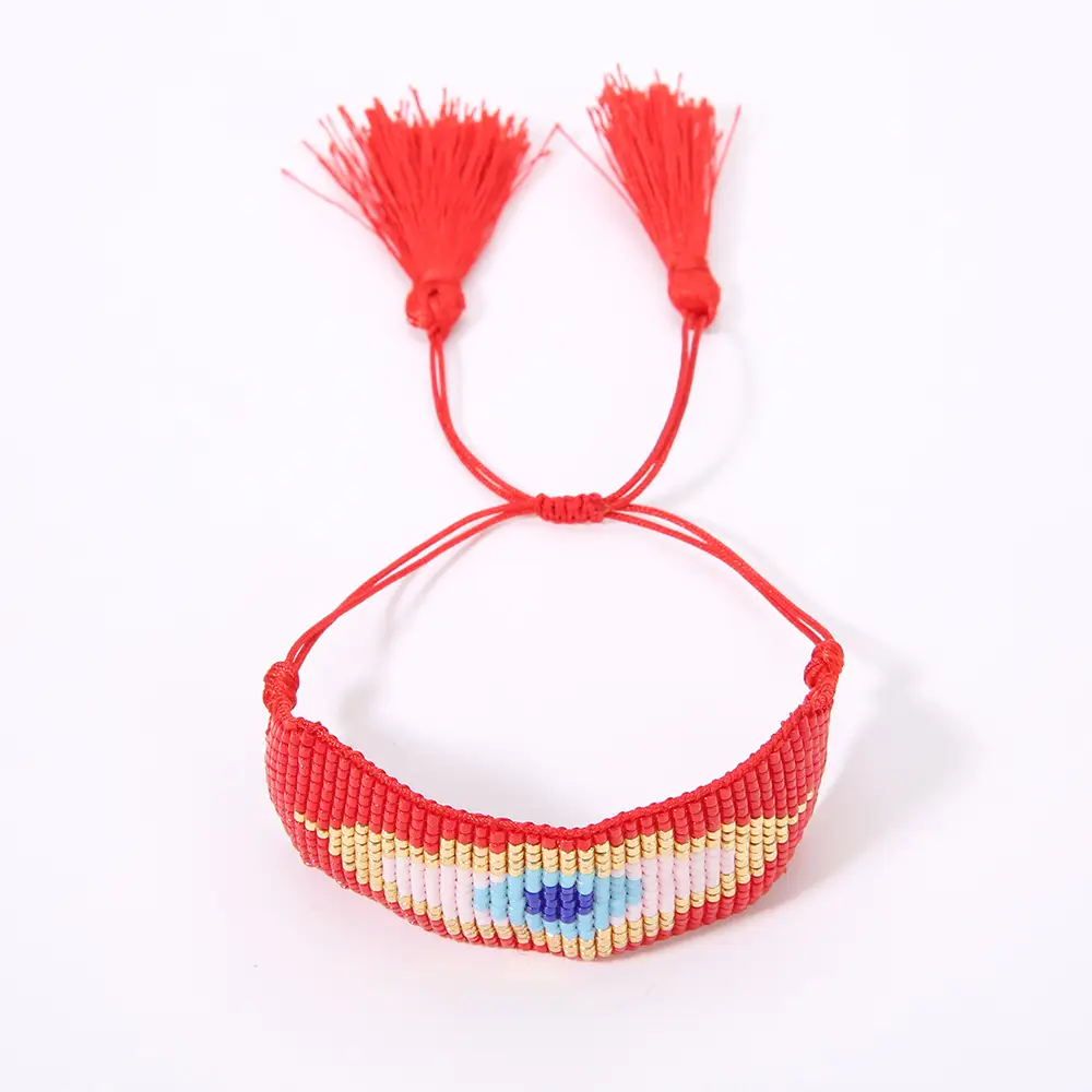 Rice beads hand-woven bracelet