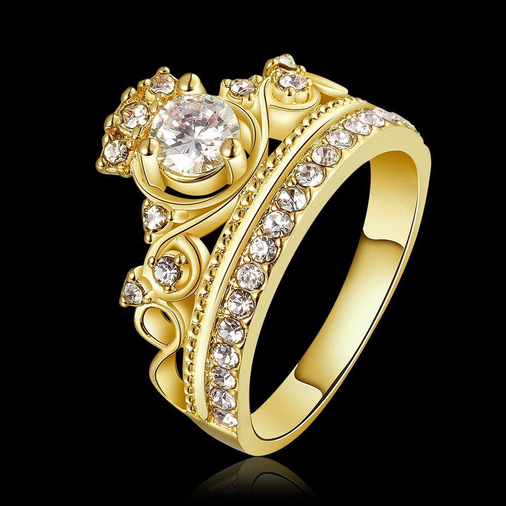 Creative Fashion Diamond Crown Ring Female Ring