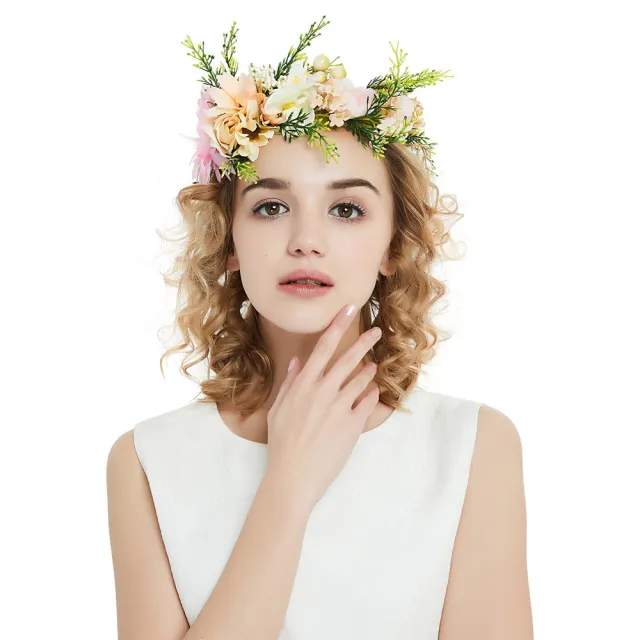 Simulation wreath headband Beige - Shop at LoveMi