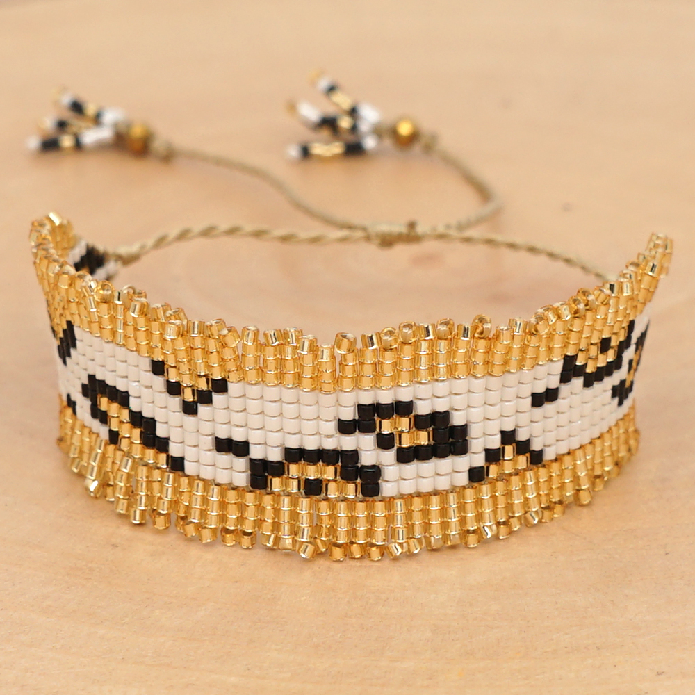 Rice bead woven bracelet