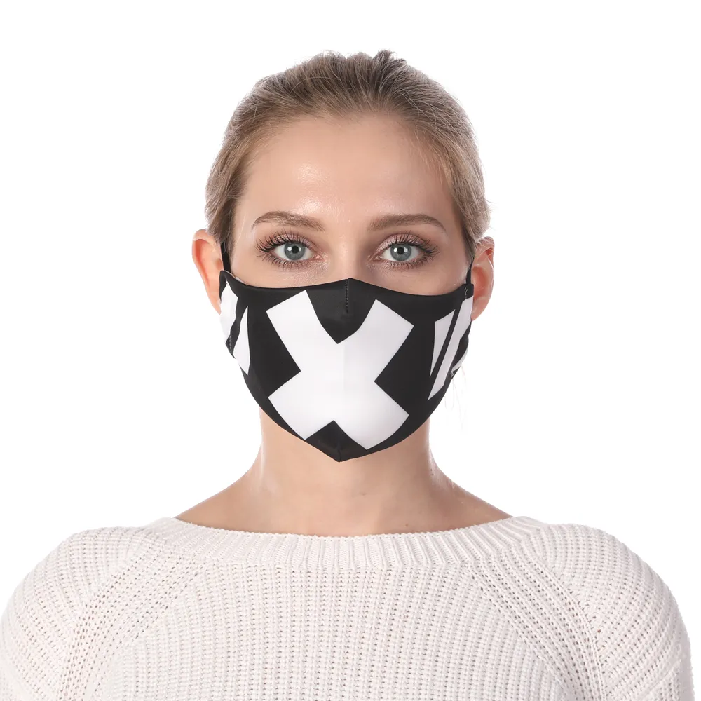 Printed adjustable ear-hook hot-air cotton mask