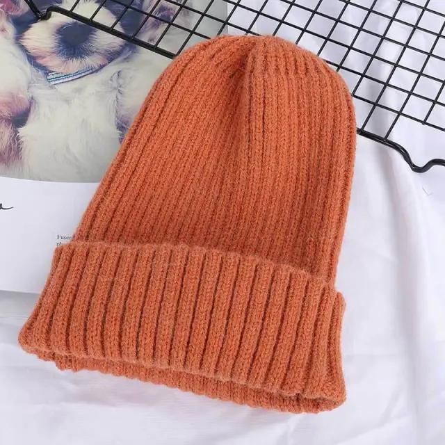 Ladies Korean Autumn And Winter Seahorse Hat Orange - Shop at LoveMi