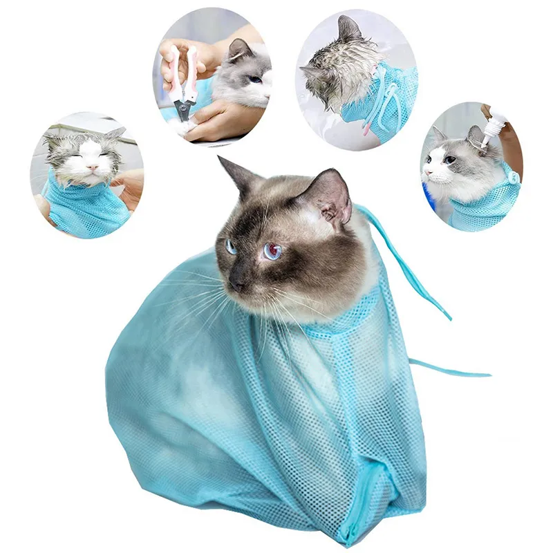 Pet Soft Cat Grooming Bag Adjustable Multifunctional Polyester Cat