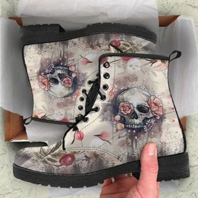 New autumn and winter Martin boots Skull Color 42 - Shop at LoveMi