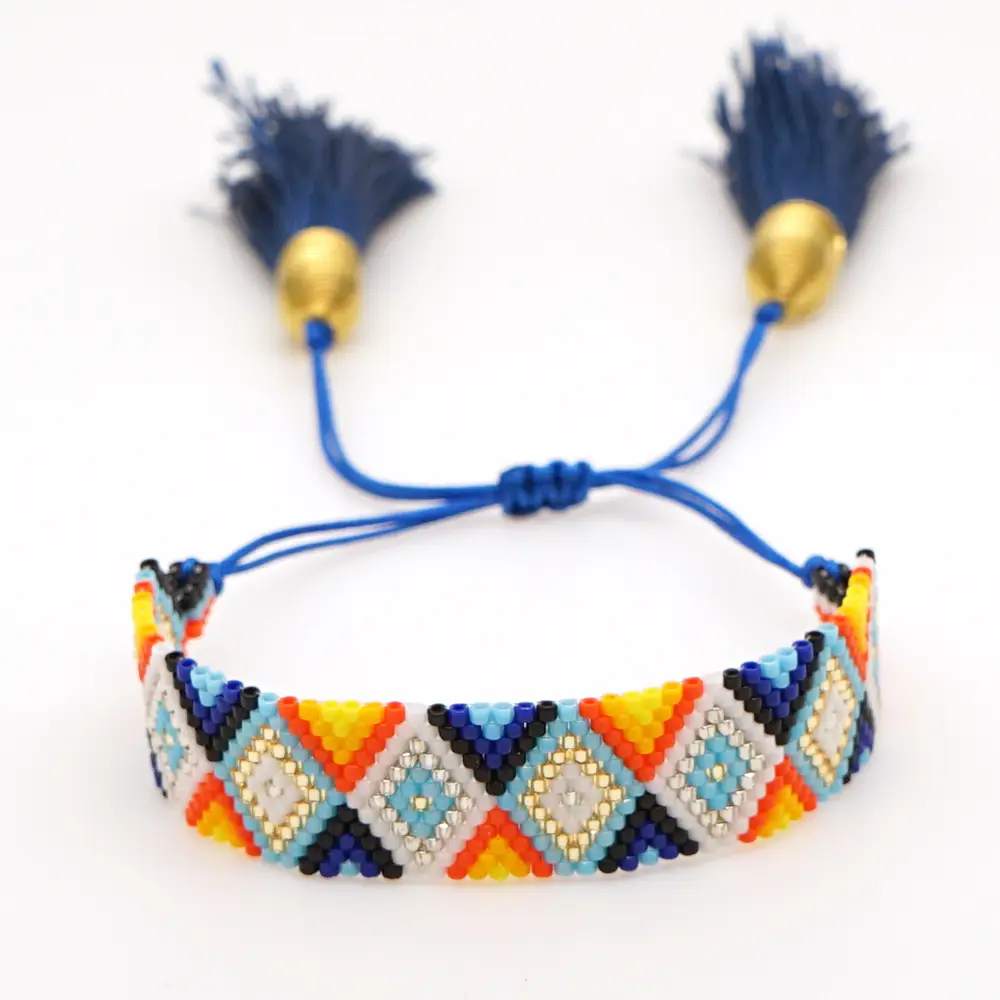 Rice bead woven bracelet