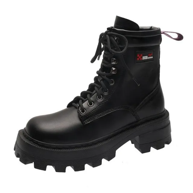 Female British Style Martin Boots Black - Shop at LoveMi