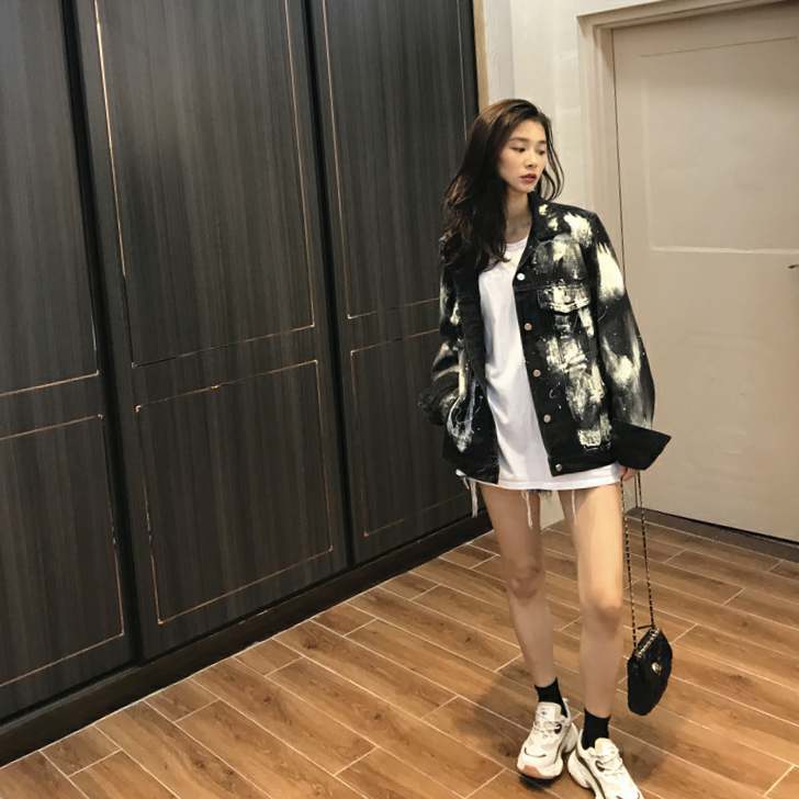 Houndstooth check small jacket