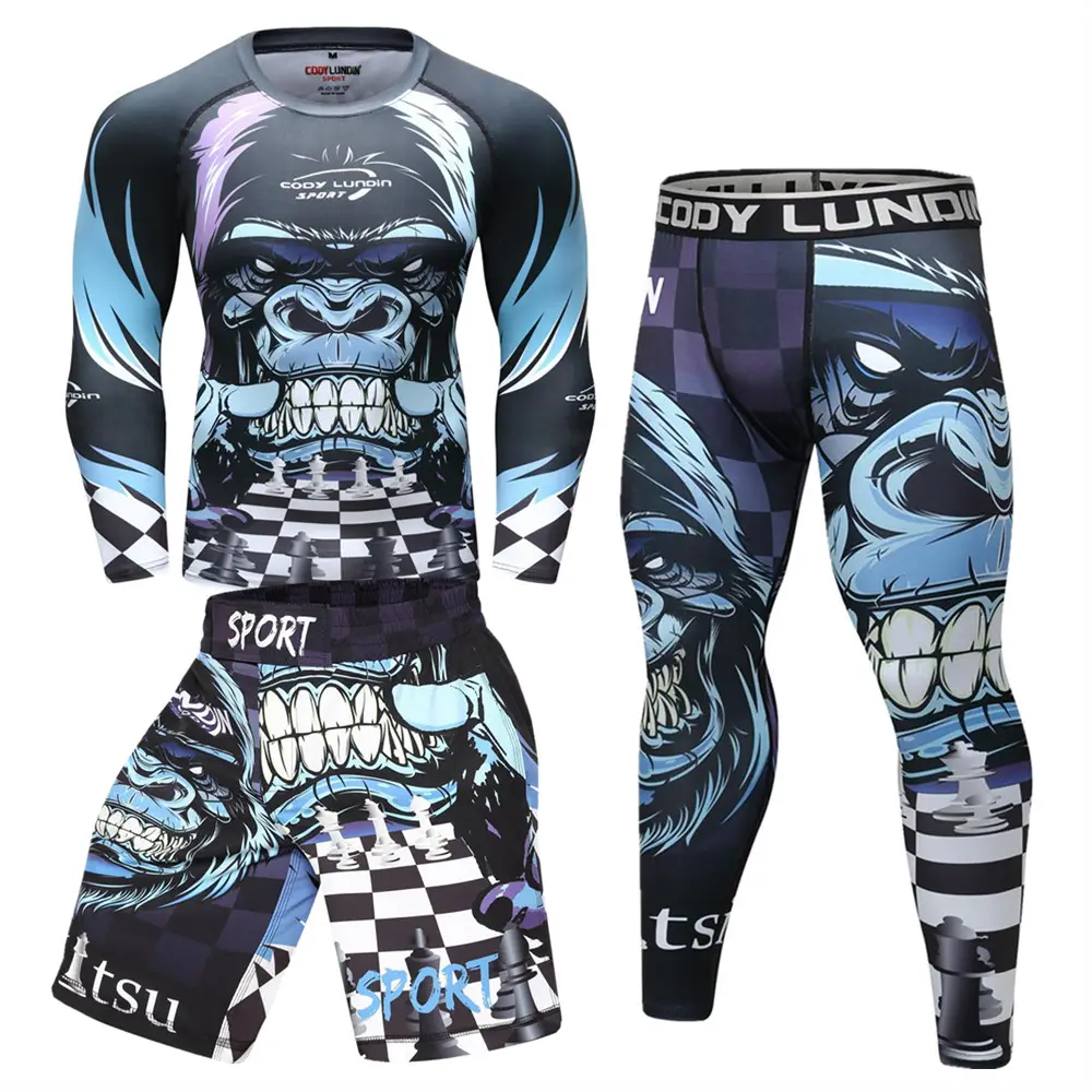 Elastic Compression Clothing Wear-resistant Jiu-Jitsu Training Suit