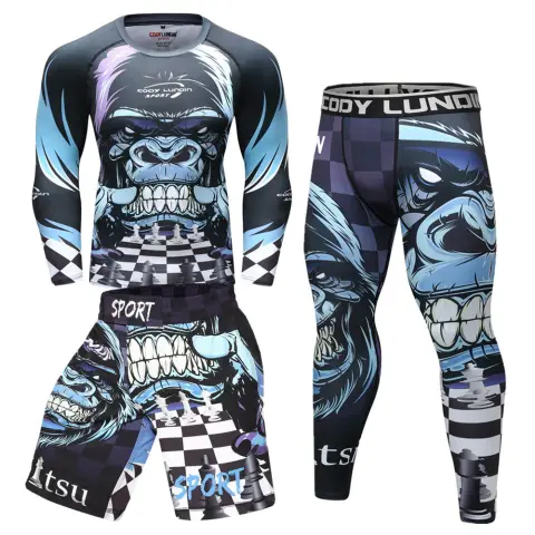 Elastic Compression Clothing Wear-resistant Jiu-Jitsu Training Suit