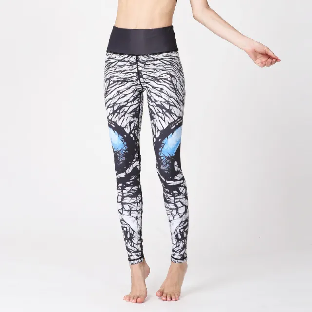 Cropped print yoga pants 8 Style - Shop at LoveMi