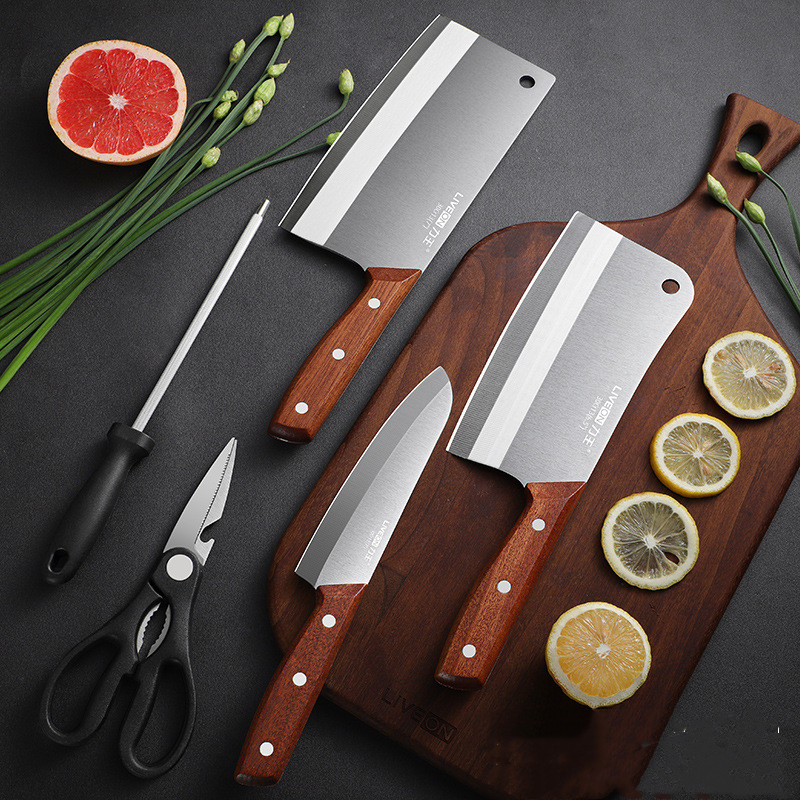 Household kitchen knife and cutting board combo set Style3 - Shop at LoveMi
