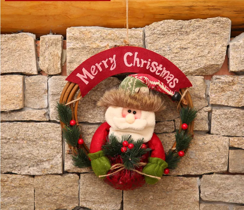 Garland christmas decoration scene arrangement - C Style