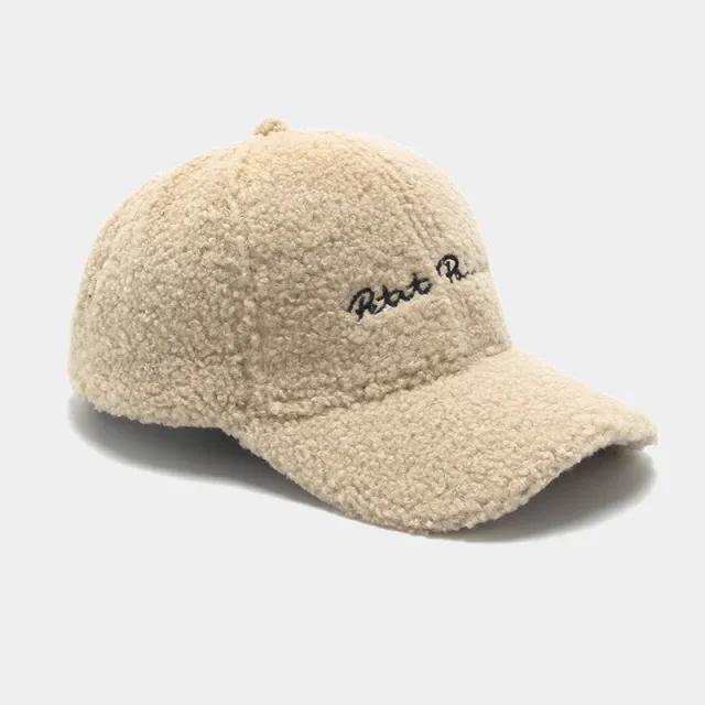 Thick warm baseball cap Beige - Shop at LoveMi