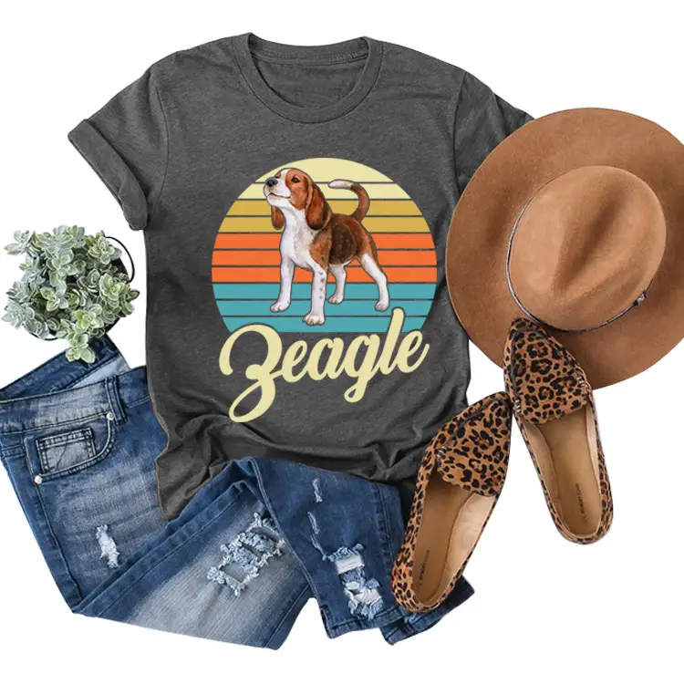 Little hound print short sleeve