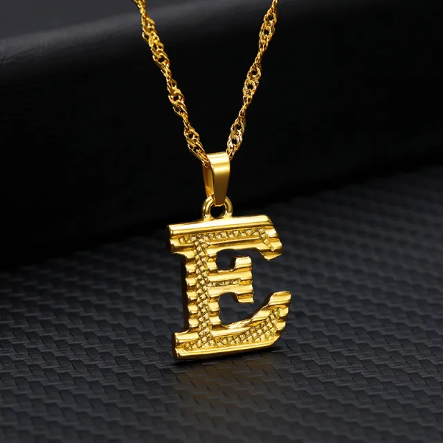 26 letters gold plated pendant necklace - Shop at LoveMi
