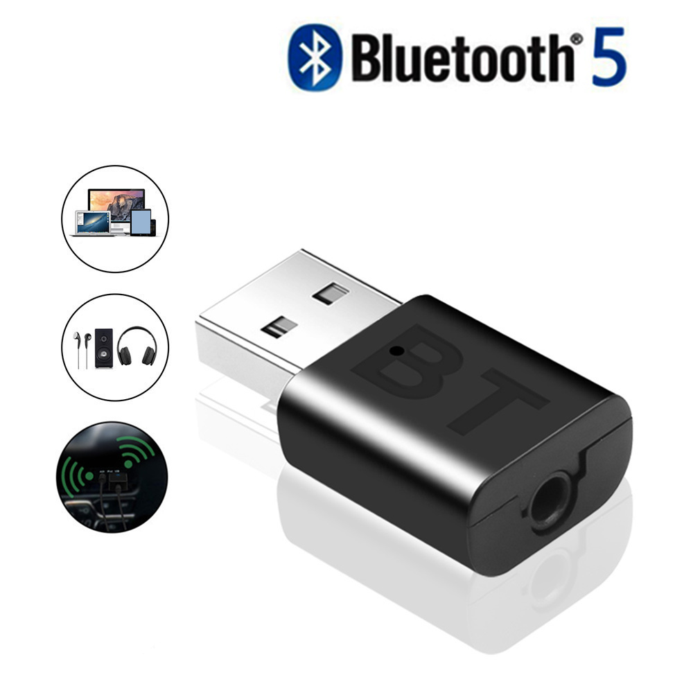 Bluetooth 5.0 Audio Receiver Transmitter Two-In-One Bluetooth Adapter Car Speaker Computer TV Transmitter - Image 2