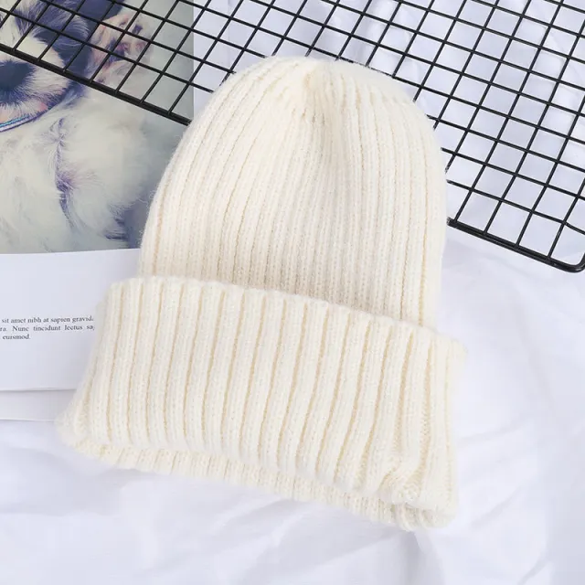 Ladies Korean Autumn And Winter Seahorse Hat Beige - Shop at LoveMi