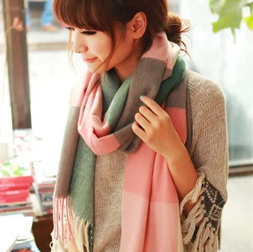 Scarf women's couple bib shawl Pink - Shop at LoveMi