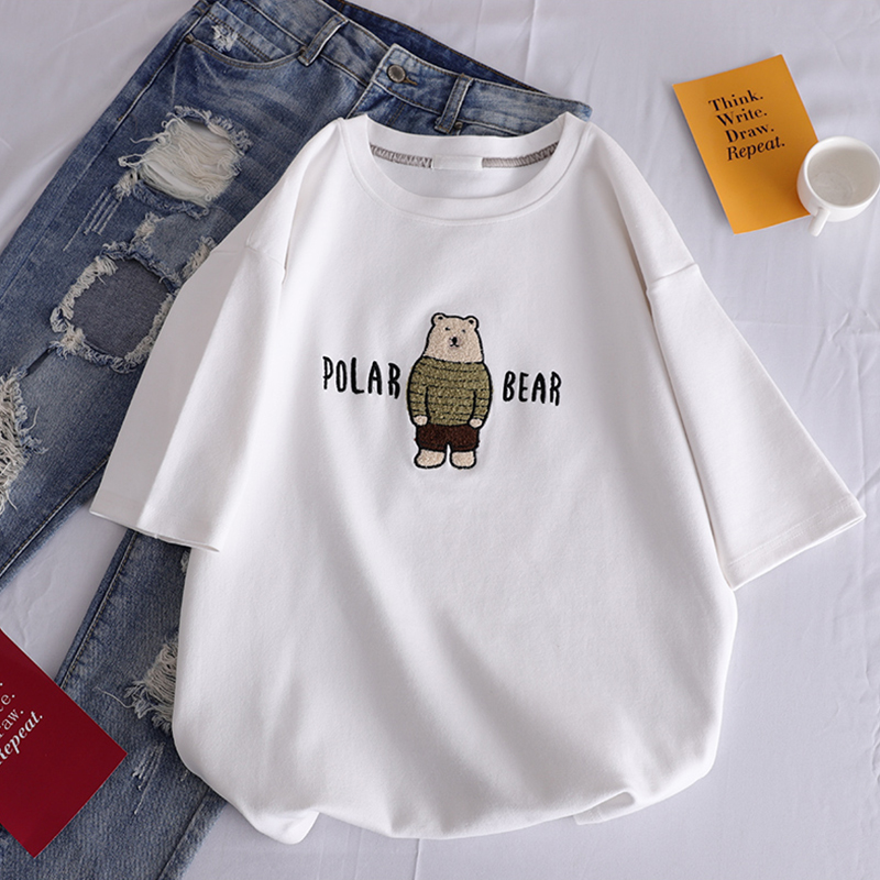 Women's loose all-match short sleeve t-shirt