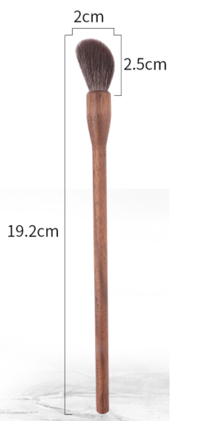 Walnut Makeup Brush Horseshoe High Gloss - Shop at LoveMi
