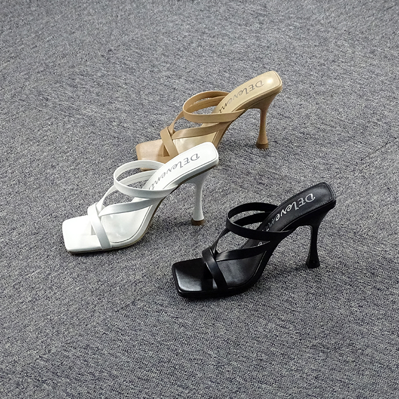 Women's high heel sandals and slippers