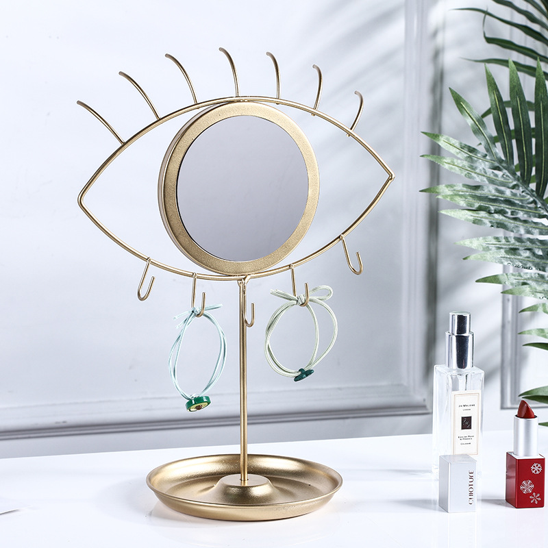 Specchio da trucco creativo con luce di lusso rimovibile