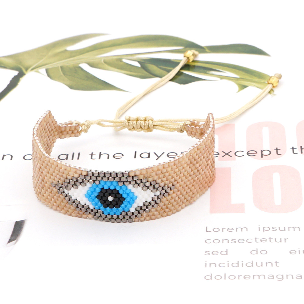 Rice bead woven bracelet
