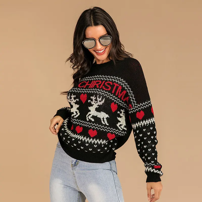 Christmas Fawn Pullover Sweater