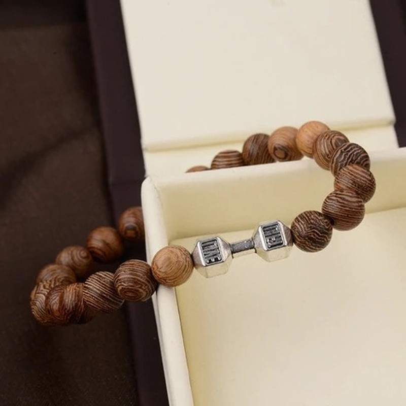 Chicken Wing Wooden Bracelet Beads Beaded Bracelet