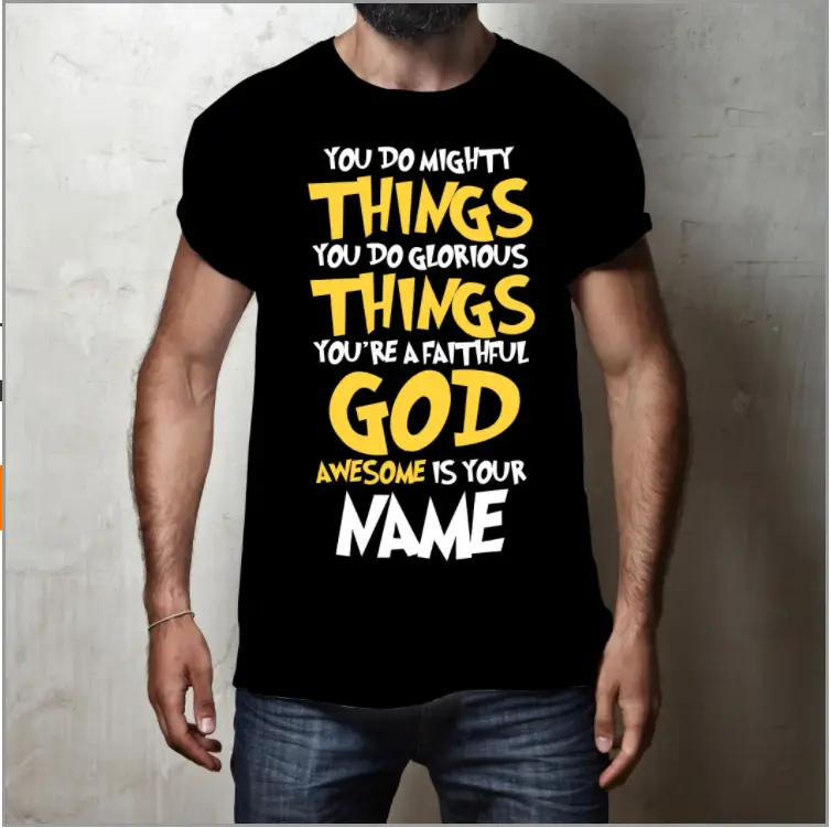 Men's round neck T-shirt
