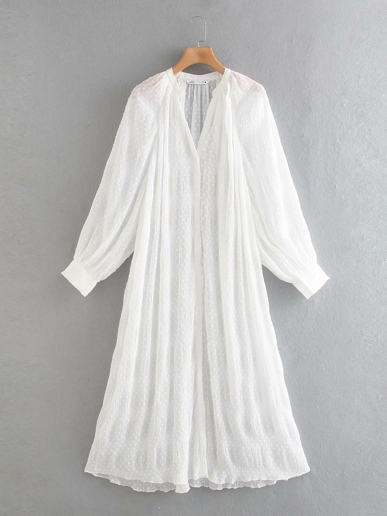 European and American style pure color tulle dress