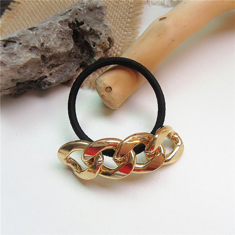 Cold wind metal chain hairpin Gold - Shop at LoveMi