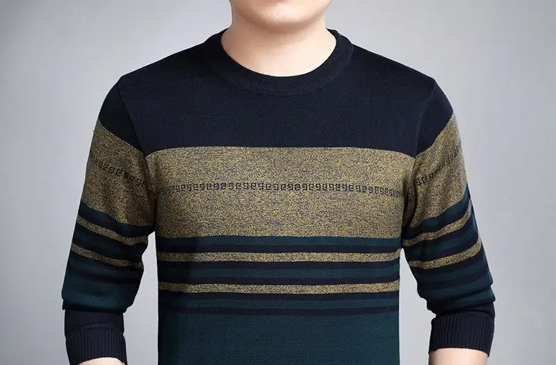 Middle-aged men's long-sleeved t-shirt warm shirt